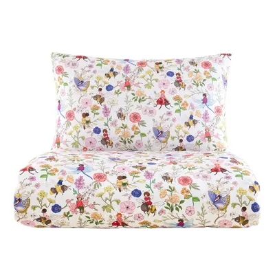 Lenjerie de pat pentru copii din bumbac pentru pat dublu cu 3 piese 200x200 cm Garden Friends – Belle & Boo