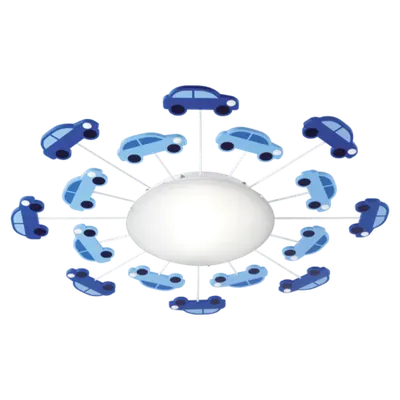 Lampa tavan/perete VIKI 1 blue 220-240V,50/60Hz IP20