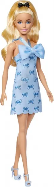 Păpuşă Barbie Fashionistas - Cu o rochie albastră cu panglici