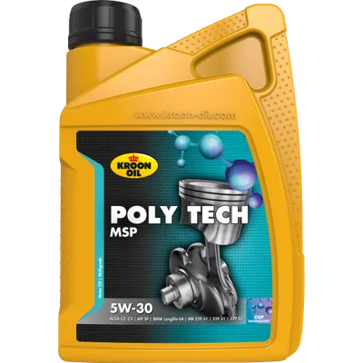 Ulei motor KROON OIL PolyTech MSP 5W30 37399, volum 1 litru, full sintetic