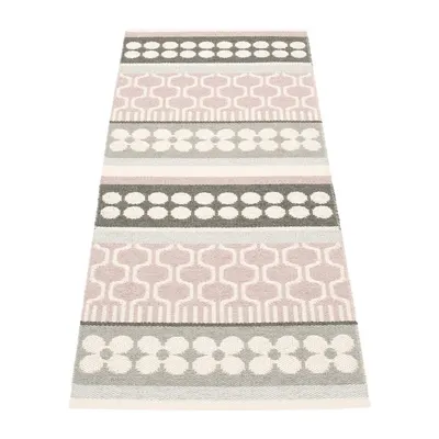 Covor tip traversă pentru interior și exterior roz deschis/gri 70x180 cm Asta Pale Rose – Pappelina