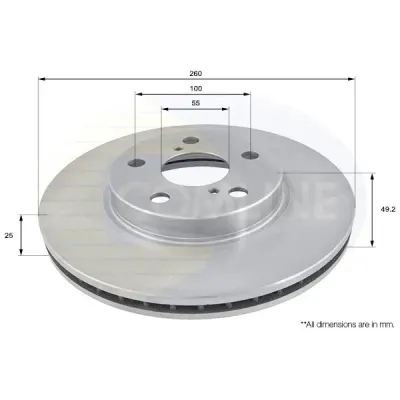 Disc frana COMLINE ADC0171V