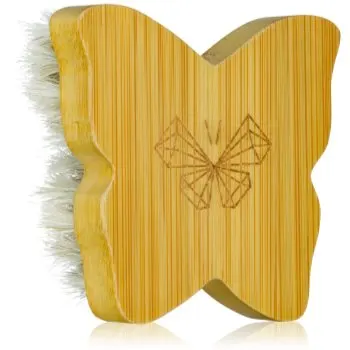 Crystallove Bamboo Butterfly Agave Face Brush Travel Size perie pentru masaj pentru fata si decolteu