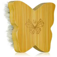 Crystallove Bamboo Butterfly Agave Face Brush Travel Size perie pentru masaj pentru fata si decolteu