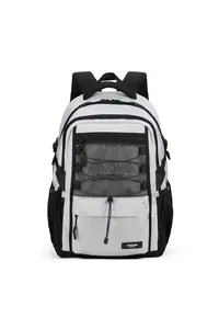 Rucsac unisex cu compartiment pentru laptop - Gri deschis