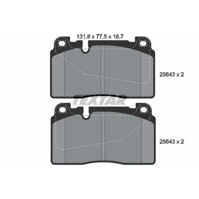 Set placute frana, frana disc TEXTAR 2564301