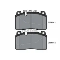 Set placute frana, frana disc TEXTAR 2564301