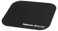 Mouse pad Fellowes - Microban, antibacterian, S, moale, negru