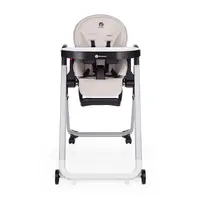 Scaun de masa, Petite&Mars, Tasty, Multifunctional, Pana la 15 kg, Reglabil pe inaltime in 7 pozitii, Spatar reglabil pana la 175 grade, Suport picioare si tavita reglabile, Cu roti, Aluminiu, Jasmine Honey