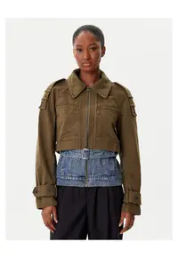 Geaca de blugi dama verde - denim