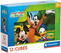 Puzzle cu cuburi Clementoni de 12 piese - Clubul lui Mickey Mouse