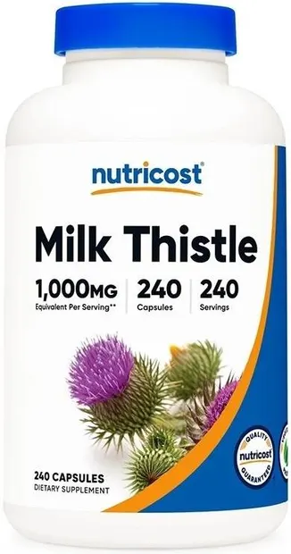 Milk Thistle, 1000 mg, 240 capsule, Nutricost