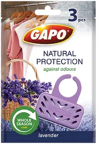 Parfum anti-molie Gapo - Natural Protection, 3 buc, lavandă