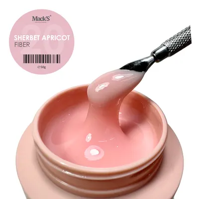 Fiber Sherbet Apricot 20 /50g Macks - FB-SHAP20-50