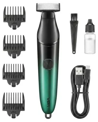 Trimmer pentru față și corp VGR - V-339, negru/albastru
