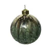 Set 3 globuri - Antique finish - Green