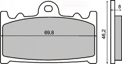Placute frana sinter Suzuki Cobra 250 fata