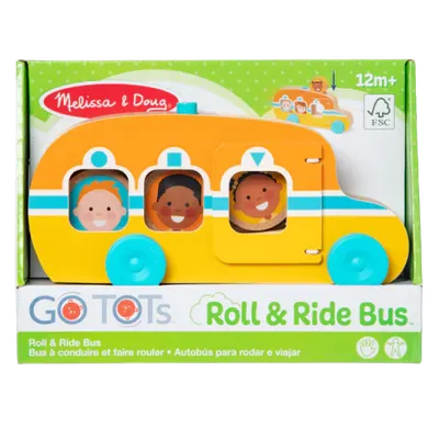 Autobuz de jucarie din lemn cu accesorii colectia Rostogol GO TOTs