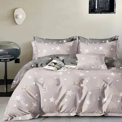 Lenjerie de pat Percale 1P Somnart 3 piese, cearceaf de pat clasic 160 x 240 cm