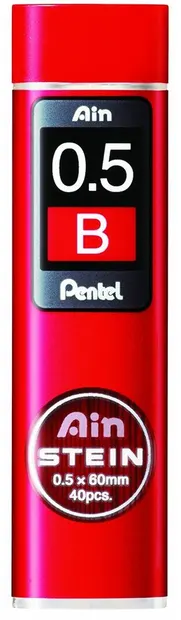 Mine grafit Pentel - Ain Stein - B, 0.5 mm, 40 bucati