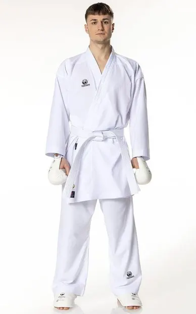 Kimono TOKAIDO Kumite Master Raw Alb aprobat WUKF