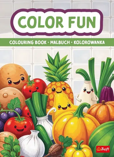 Carte de colorat Trefl - Fruits and vegetables