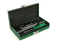 Set chei tubulare cu clichet 1 4 , Toptul 4-13mm 17 piese