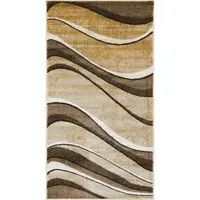 Covor Dreptunghiular, 60 x 110 cm, Bej / Maro, Daffi 13001