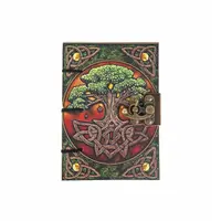 Jurnal vintage, 17.5x12.5cm, copac verde, Krashell