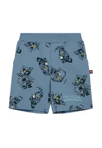 Pantaloni scurti sport baieti 12011469 - Bumbac organic - Albastru - Albastru