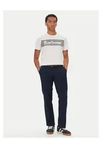 Tricou barbati alb - bumbac