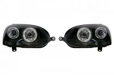 Set faruri stanga dreapta (H7 H7, electric, fara motor, set, culoare interior: negru) potrivit VW GOLF V, JETTA III 10.03-10.10