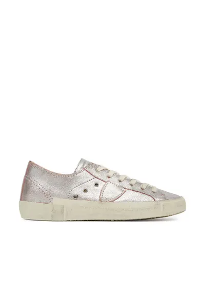 Tenisi dama Philippe A009752 - piele naturala - argintiu