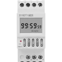 Temporizator 220V, monofazic sau trifazic, programabil 1 secunda pana la 99 de ore Releu de timp pentru ciclu automat infinit SINOTIMER TM627-2