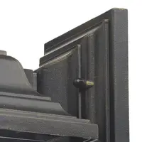 Aplica Doyle Outdoor Wall Light Black/Gold Glass IP44