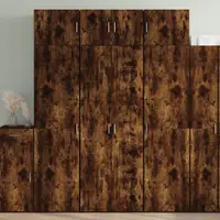 Gossi dulap inalt, stejar fumuriu, 70x42,5x185 cm, lemn prelucrat