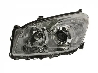 Far stanga (H11 HB3, electric, cu motoras, fundal cromat, fundal transparent) TOYOTA RAV 4 2005-2009