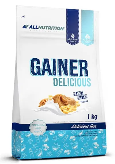 Gainer Delicious, ciocolată cu unt de arahide, 1 kg, AllNutrition