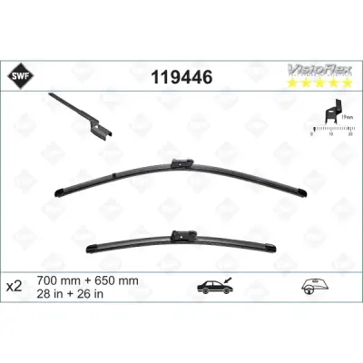 Lamela stergator SWF 119446