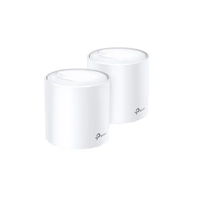 Sistem Mesh Gigabit Dual-Band TP-Link DECO X60(2-PACK), 2 porturi, 2.4/5.0 GHz, 2402 Mbps, 465 M, WiFi6