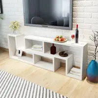 Gossi comoda tv in forma de l dublu, alb