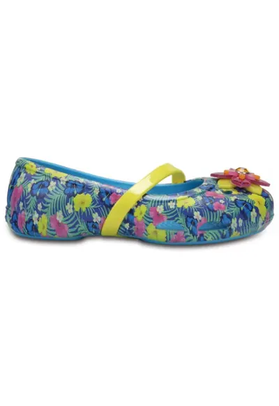 Balerini Kids' Lina Graphic Flat - US Albastru - Electric Blue - Alb