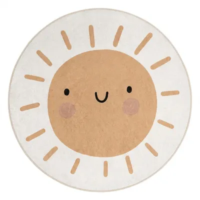 Covor pentru copii lavabil ø100 cm Sunny World – Mila Home