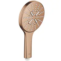 Para de dus Grohe Rainshower SmartActive 130 26574DL0, racord 1/2, universala, 3 pulverizari, anti-calcar, mat, Warm sunset