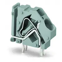 Stackable PCB terminal block; 16 mm²; Pin spacing 10 mm; 1-pole; CAGE CLAMP®; commoning option; 16,00 mm²; gray