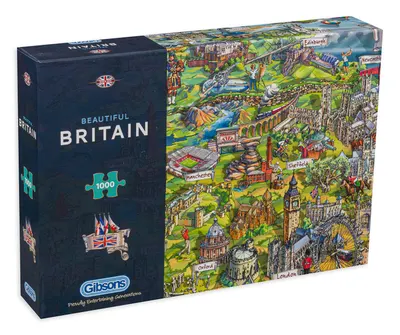 Puzzle Gibsons din 1000 de piese - Frumoasa Marea Britnie, Maria Rabinsky