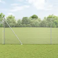 vidaXL Gard de sârmă sudată cu țepi 50 x 1,5 m Oțel Galvanizat Plasă