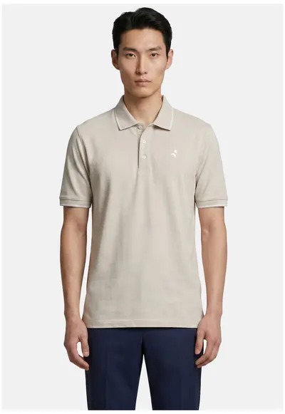 Tricou polo cu croiala slim-fit - Bej