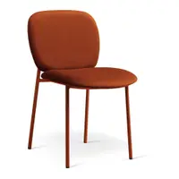 Scaun de dining teracotă stivuibil tapițat Caroline – Micadoni