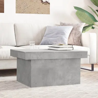 vidaXL Măsuță de cafea, gri beton, 100x55x40 cm, lemn prelucrat